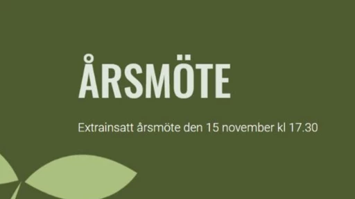 Extra Årsmöte 15 november 2023