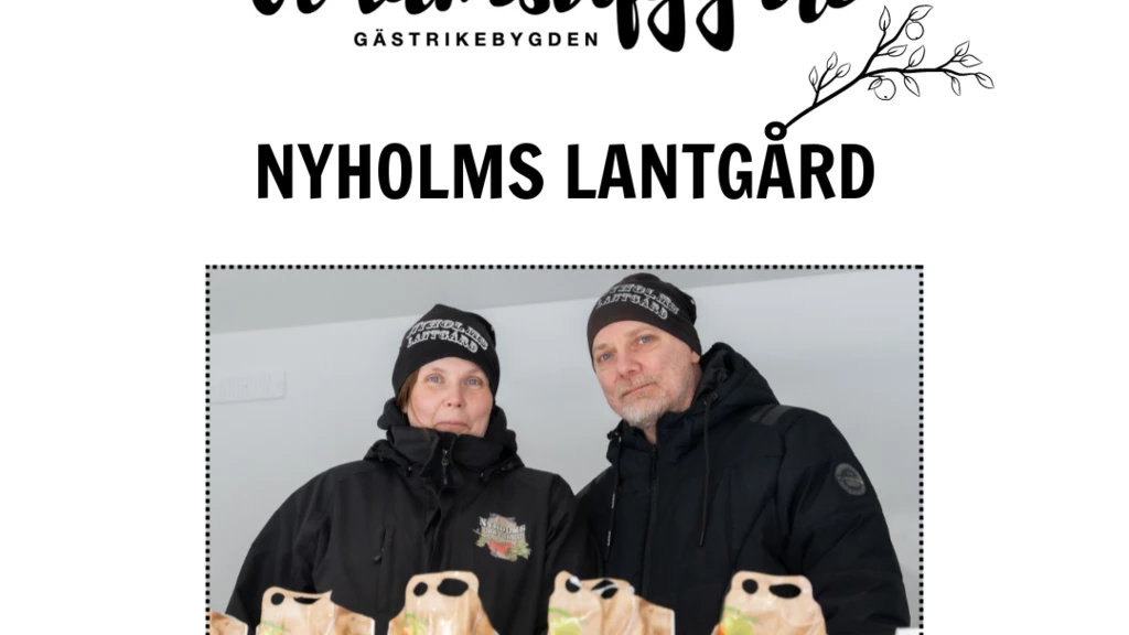 Sara och Tobbe på Nyholms lantgård - Äppelodling